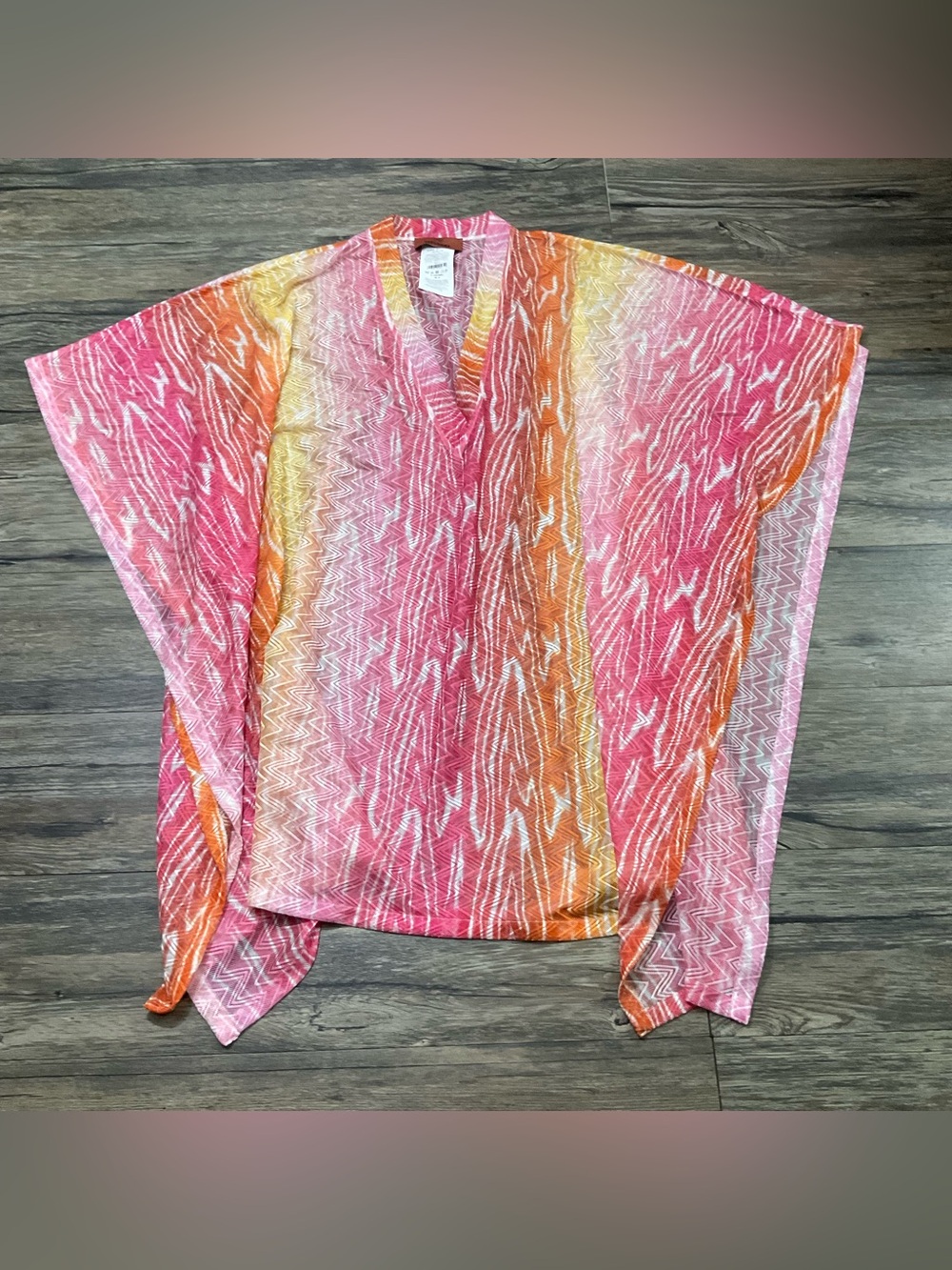 MISSONI Swim Cover Multicolored Light Knit Sz S - Picture 3 of 6